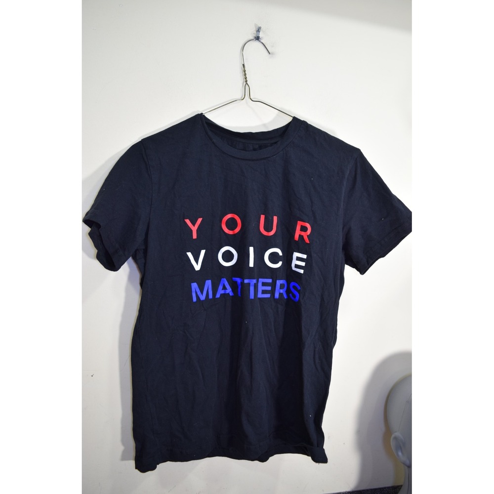 Michael Kors Your Voice Matters Vote T-Shirt XS Black Graphic Tee